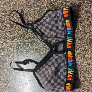 Rainbow mesh bralette